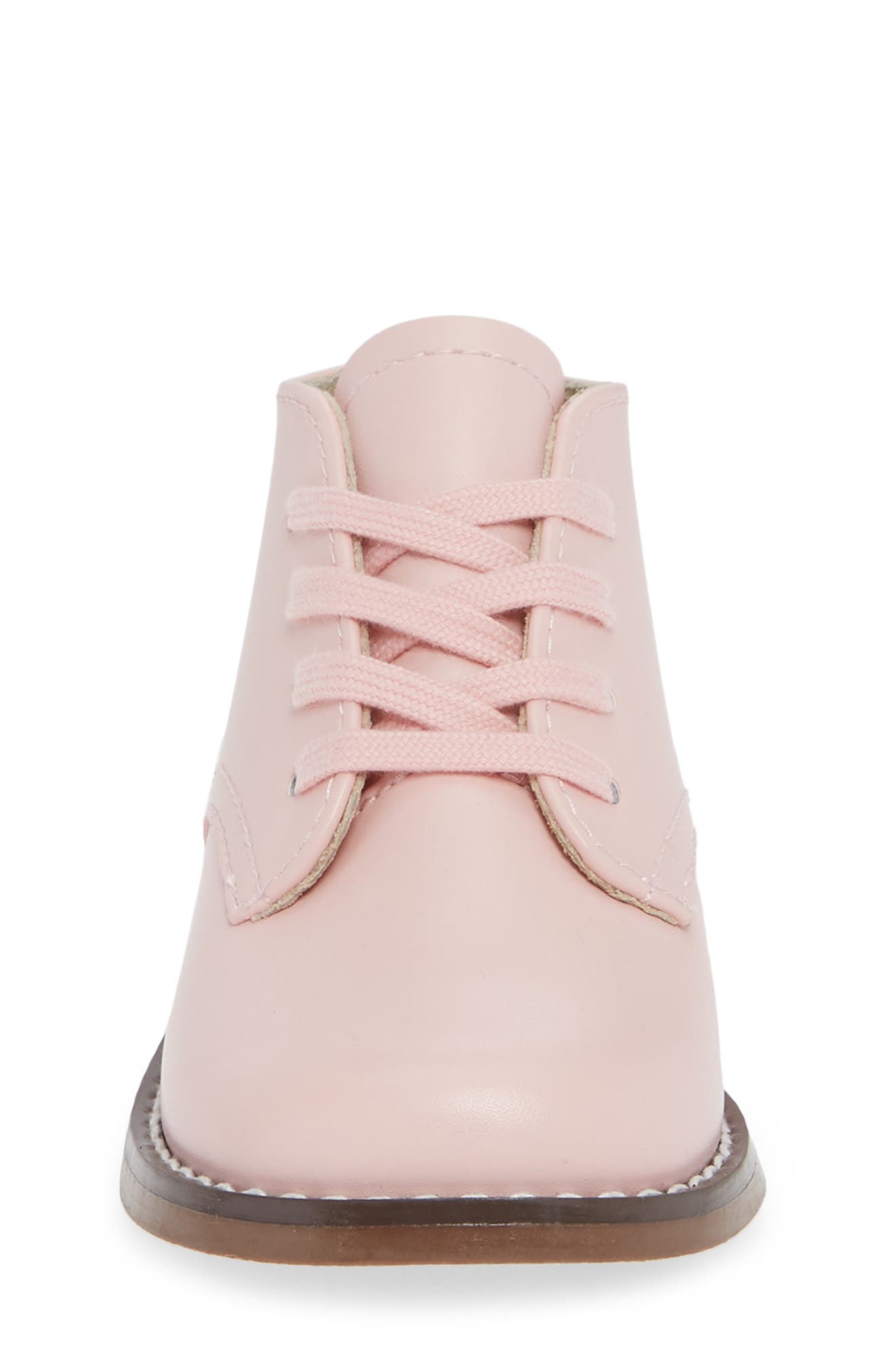 Footmates Tina Lace-Up Bootie, Alternate, color, Pink