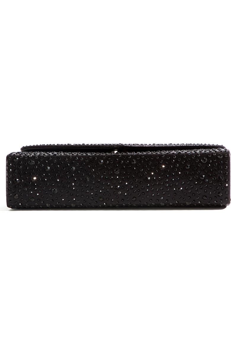 LADY COUTURE Rhinestone Envelope Clutch, Alternate, color, Black