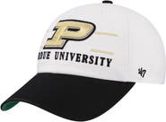 '47 Men's '47 White Purdue Boilermakers Gridiron Clean Up Adjustable Hat