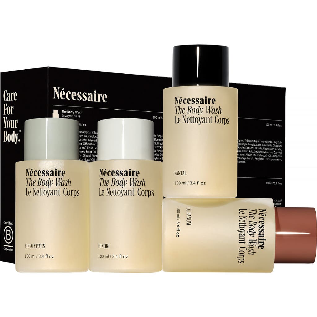 Necessaire Nécessaire The Body Wash Collection Set $60 Value In Transparent