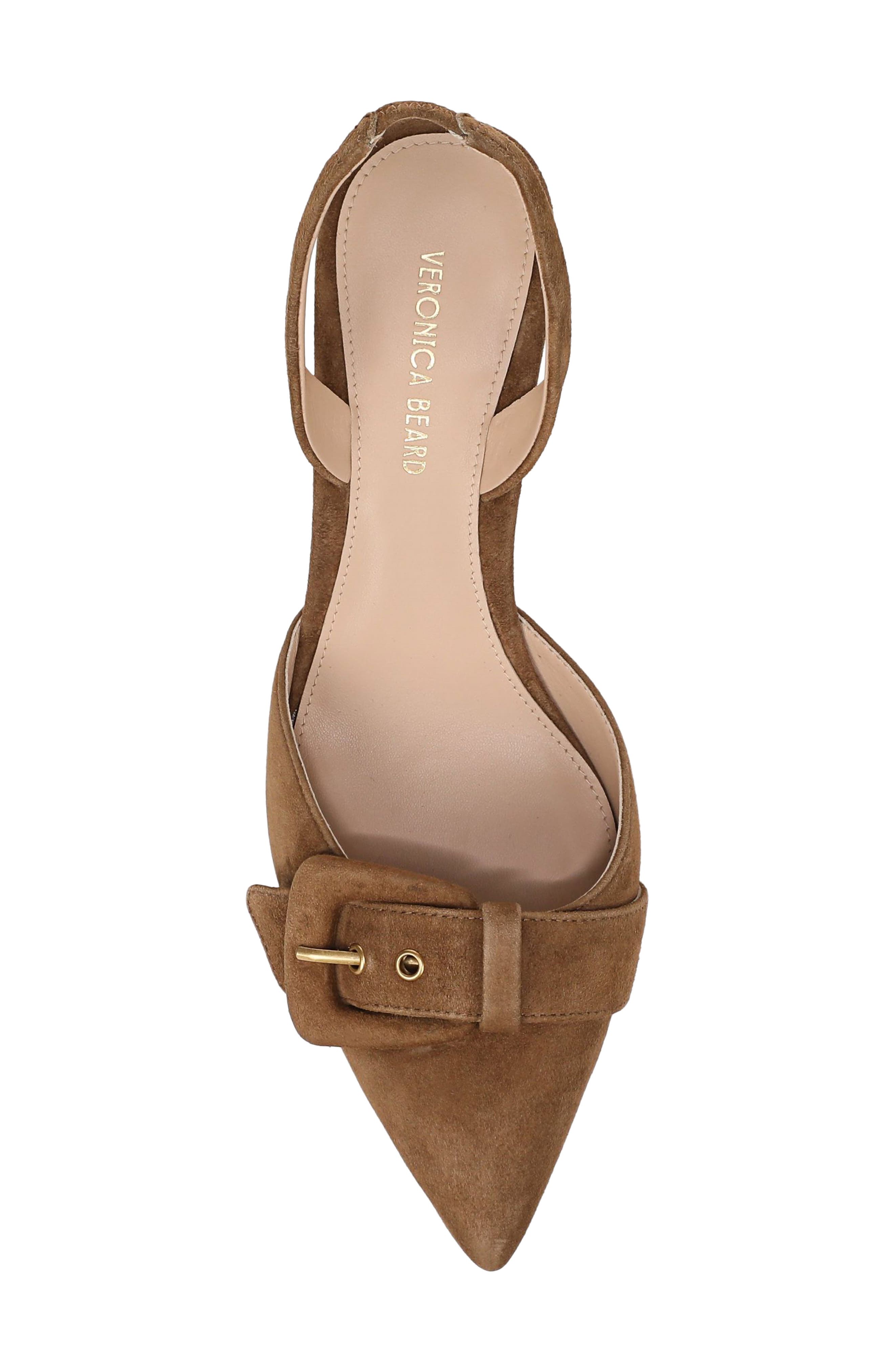 Lenora Leather Slingback Pump, Alternate, color, CHESTNUT LEATHER
