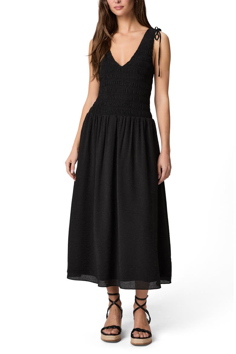 Sebastian Smock Sundress, Main, color, BLACK