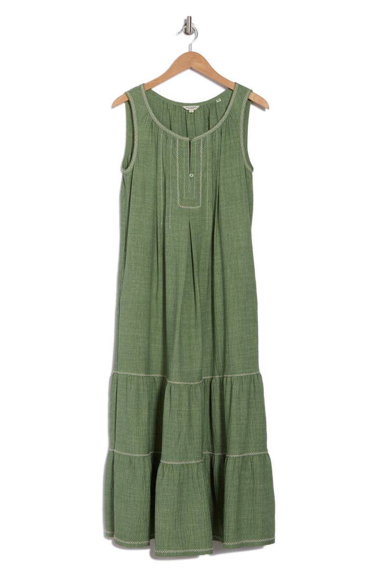 Sleeveless Split Maxi Dress, Alternate, color, GRASS