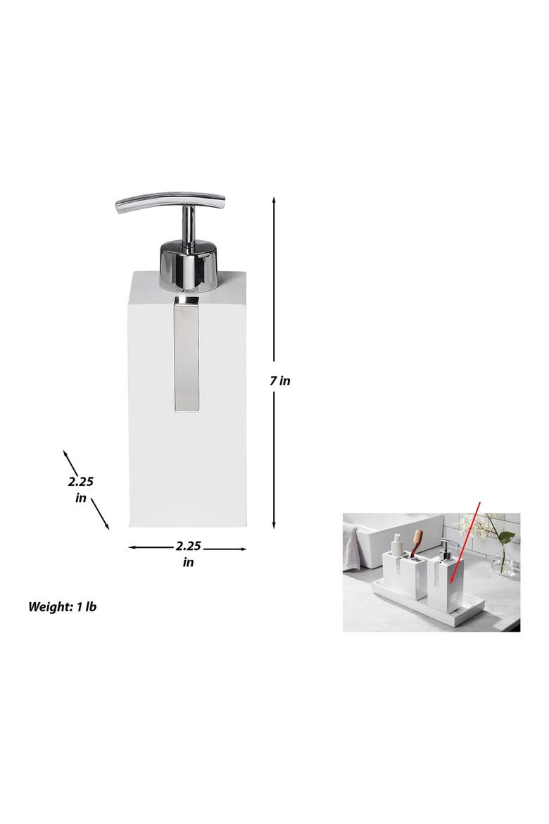 Houston Street 3-Piece Bathroom Set, Alternate, color, WHITE