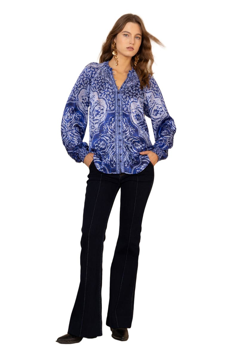 Hale Bob Marianna Silk Top, Main, color, 