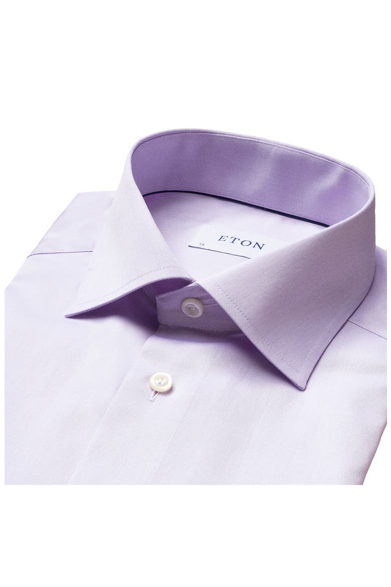 Contemporary Fit Twill Dress Shirt, Alternate, color, PURPLE