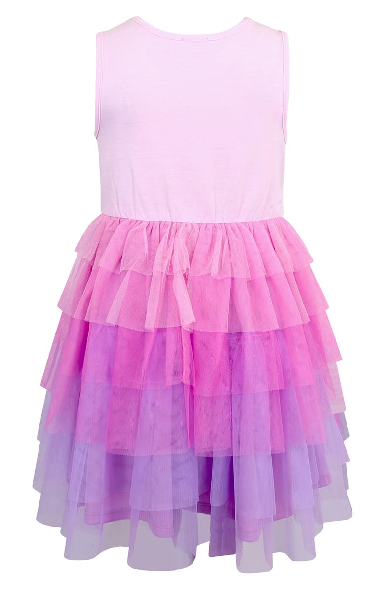 Zunie Kids' Sequin Unicorn Dress, Alternate, color, Pink/ Lilac