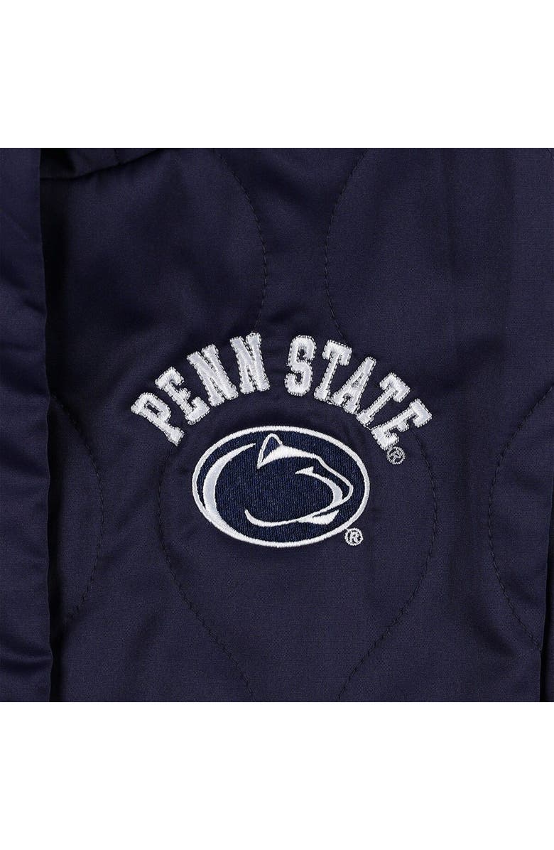 GAMEDAY COUTURE Women's Gameday Couture Navy Penn State Nittany Lions Headliner Full-Snap Hooded Puffer Vest, Alternate, color, 