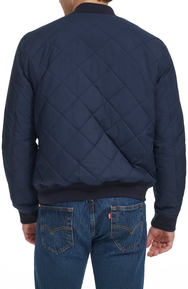Levi's Quilted Bomber Jacket, Alternate, color, Navy