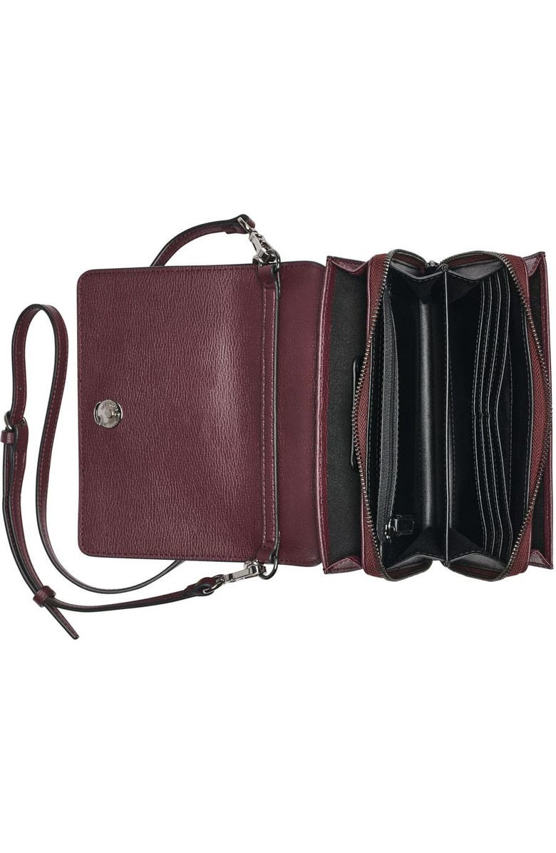 KARL LAGERFELD PARIS Lourdes Crossbody, Alternate, color, Raisin
