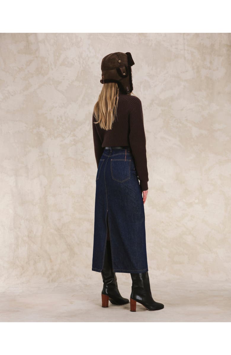 Fortela Jorgy Indigo Rinse Denim Skirt, Alternate, color, Blue