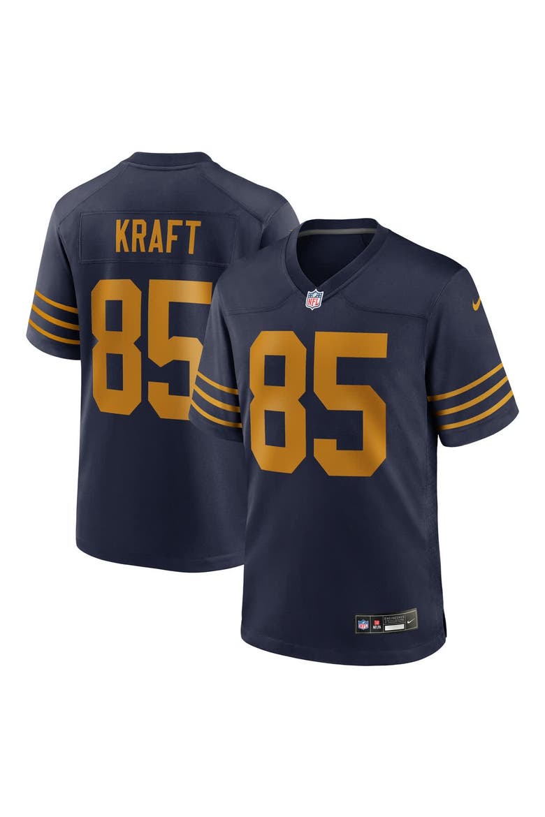 Men's Nike Tucker Kraft  Navy Green Bay Packers Alternate  Game Jersey, Main, color, Navy