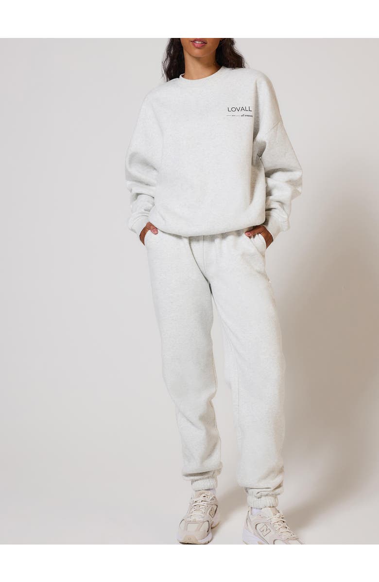 LOVALL ALL SZN Cuffed Jogger, Alternate, color, Light Grey Marl