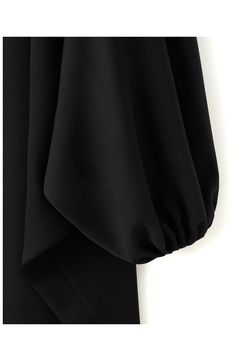 One-Shoulder Maxi Dress, Alternate, color, BLACK