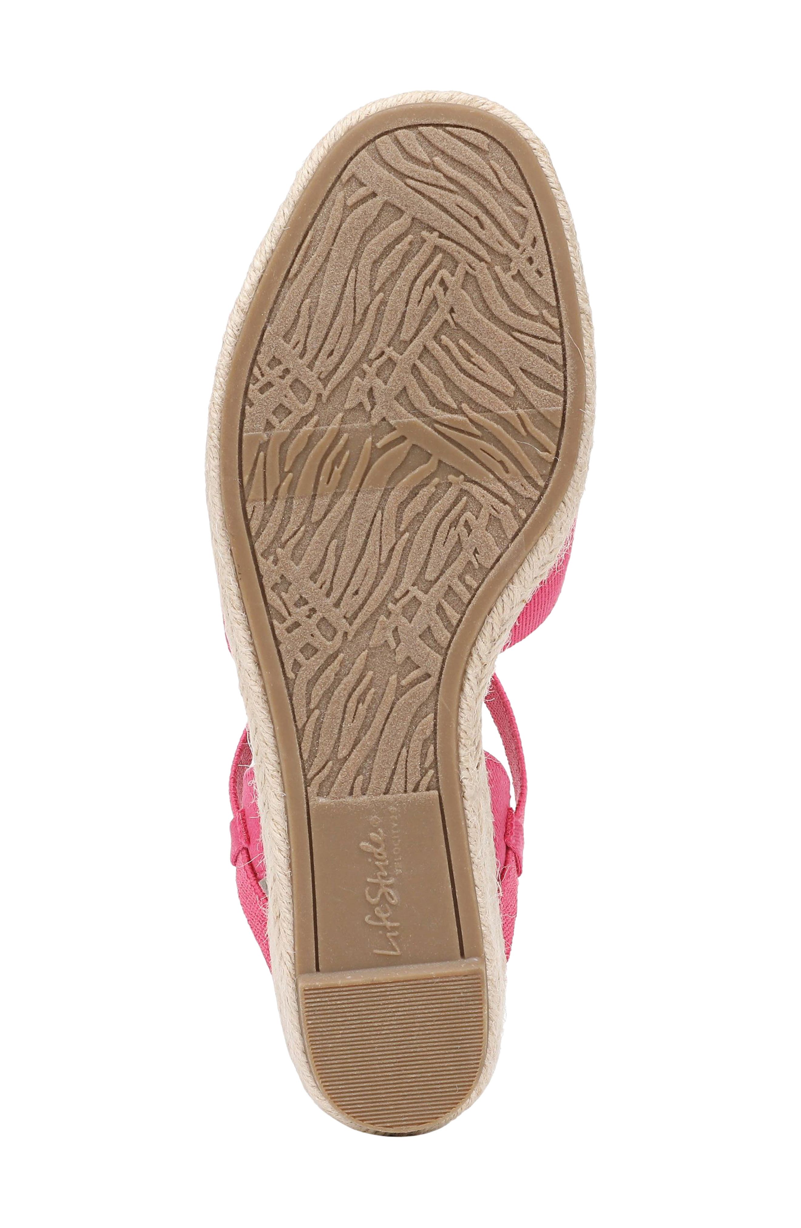 Pilar Slingback Espadrille Platform Wedge Sandal, Alternate, color, FRENCH PINK
