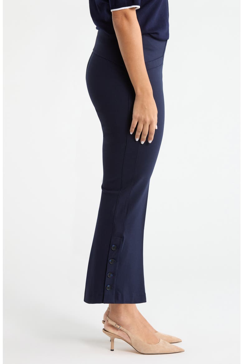 Stella Pull-On Kick Flare Ponte Pants, Alternate, color, CADET BLUE