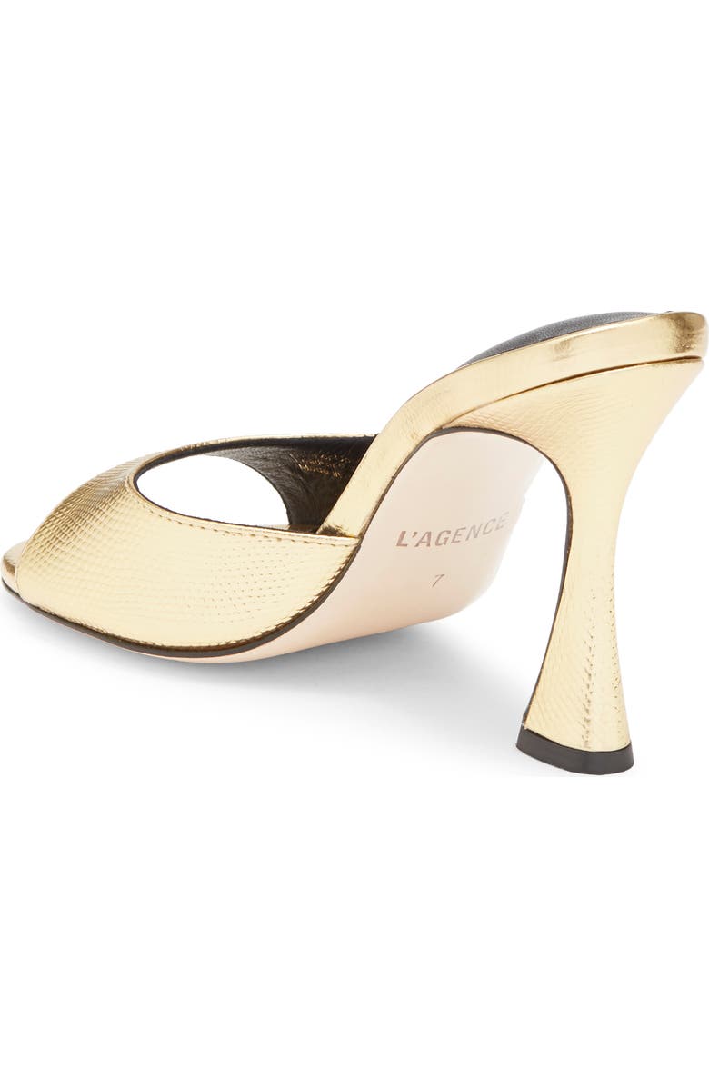 L'AGENCE Avery Slide Sandal, Alternate, color, Gold