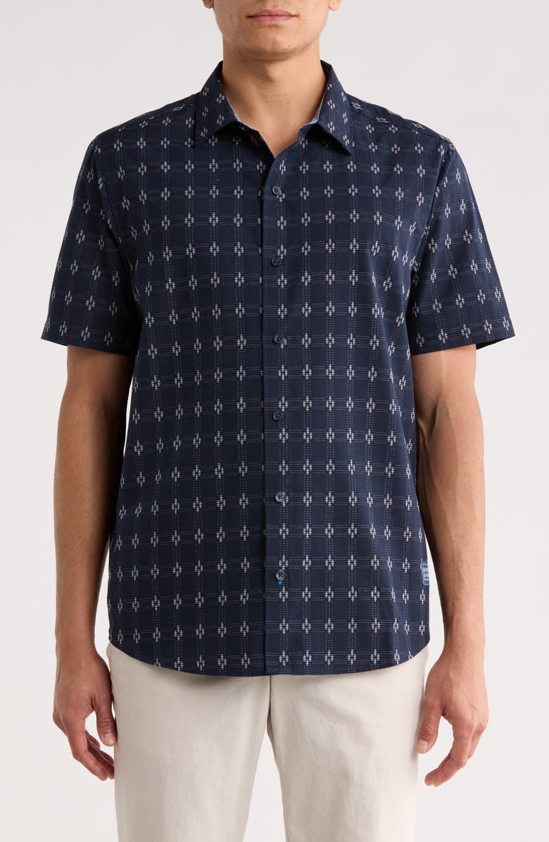 Scotch & Soda Yarn Dye Shirt, Main, color, Sky Captain