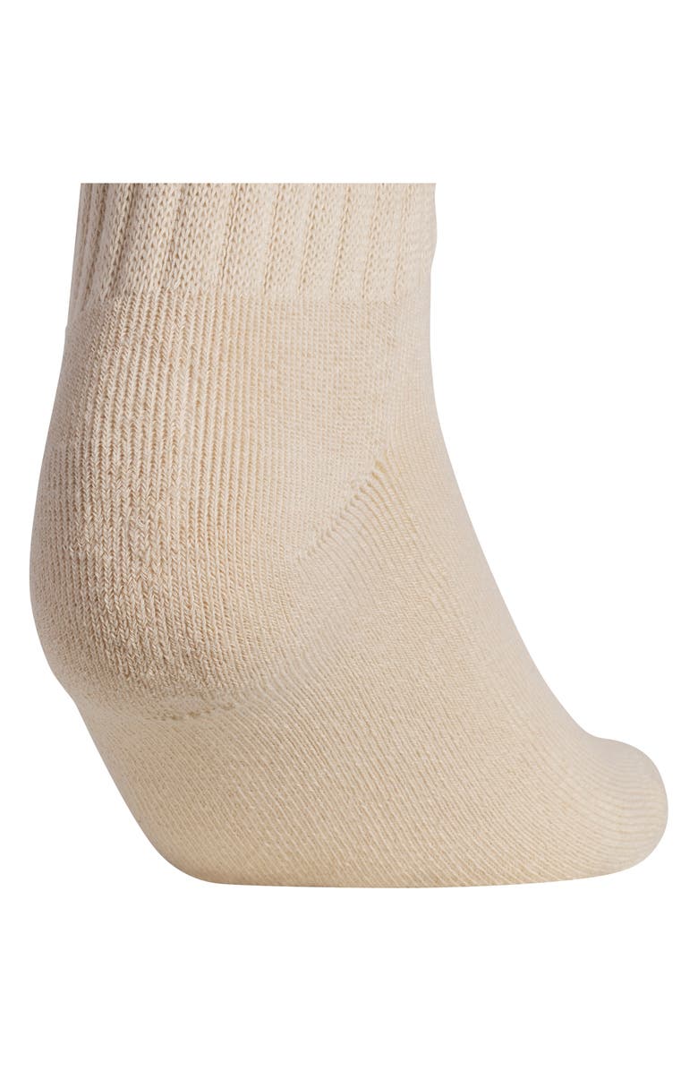 adidas Gender Inclusive Originals Assorted 3-Pack Scrunch Crew Socks, Alternate, color, Stone Khaki/ Grey/ Off White