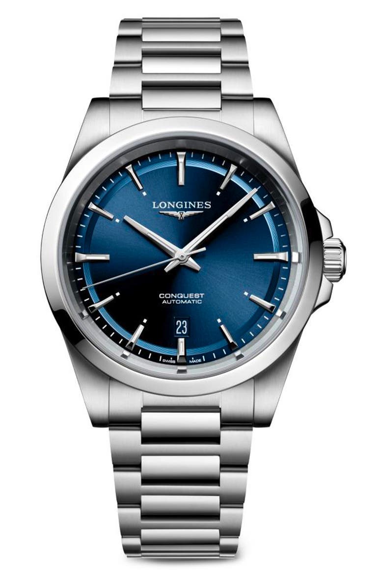 Conquest Automatic Bracelet Watch, 41mm (Men) | Nordstrom