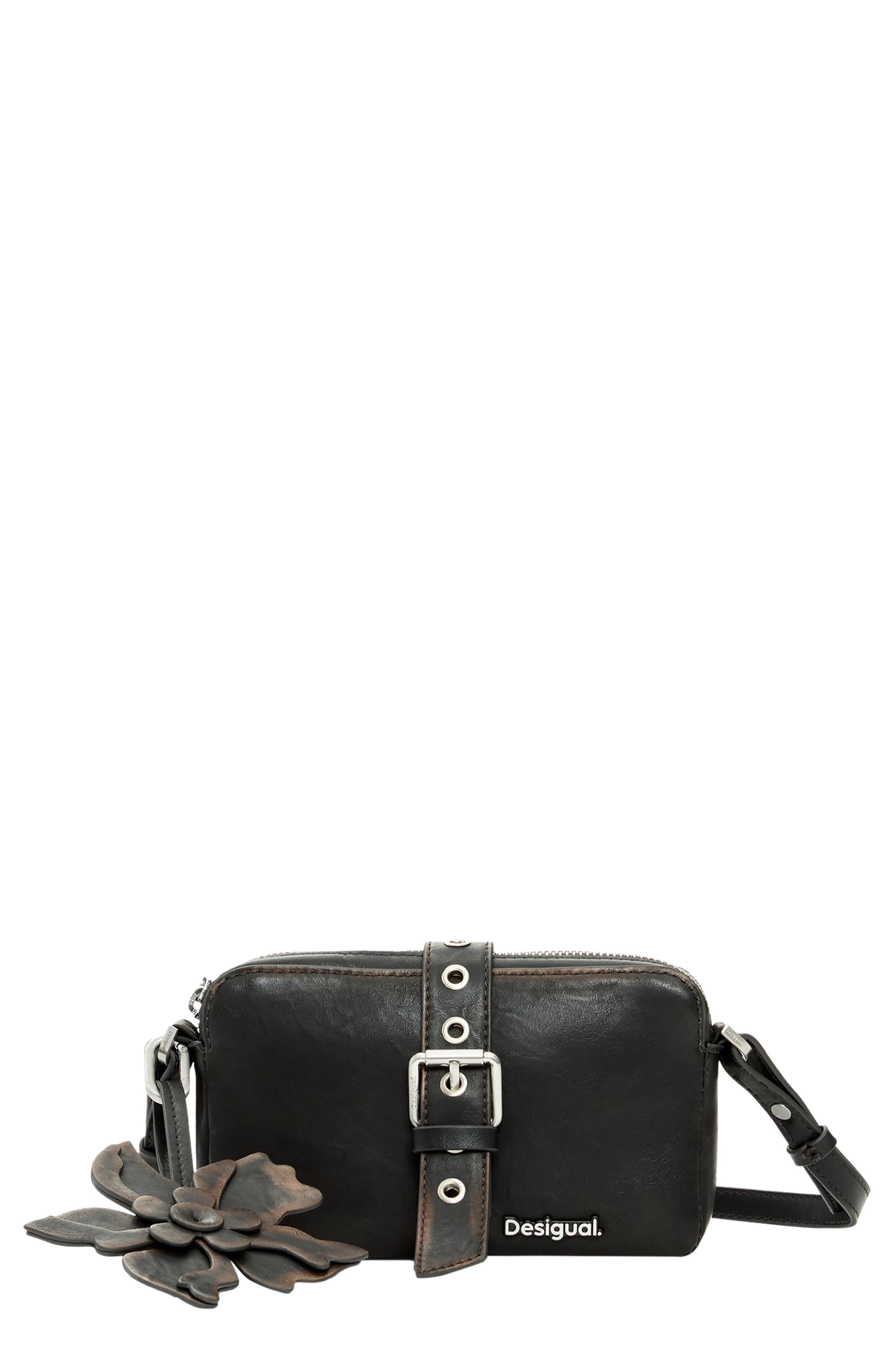 Desigual Faux Leather Crossbody Bag, Main, color, 