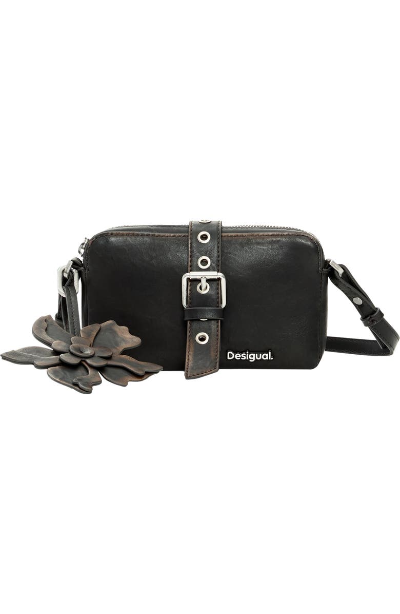 Desigual Faux Leather Crossbody Bag, Main, color,