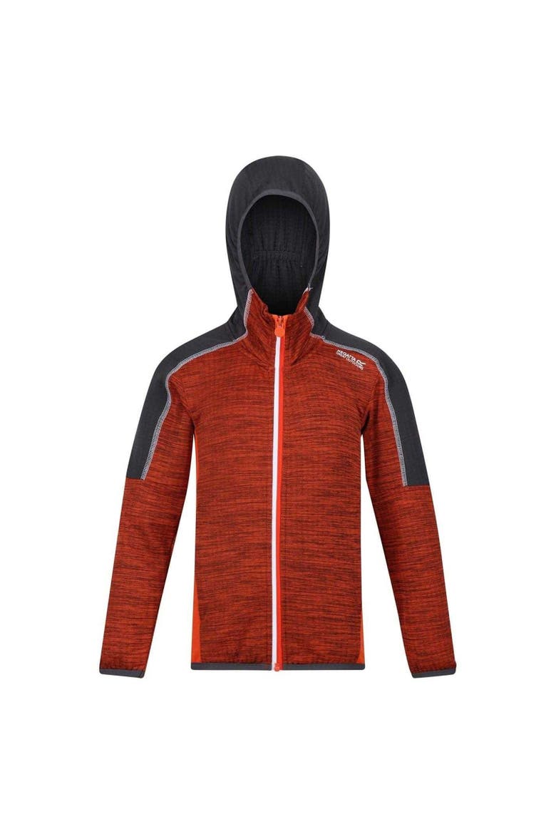 Childrens/Kids Burnton Raglan Hoodie, Main, color, Blazing Orange  Rusty