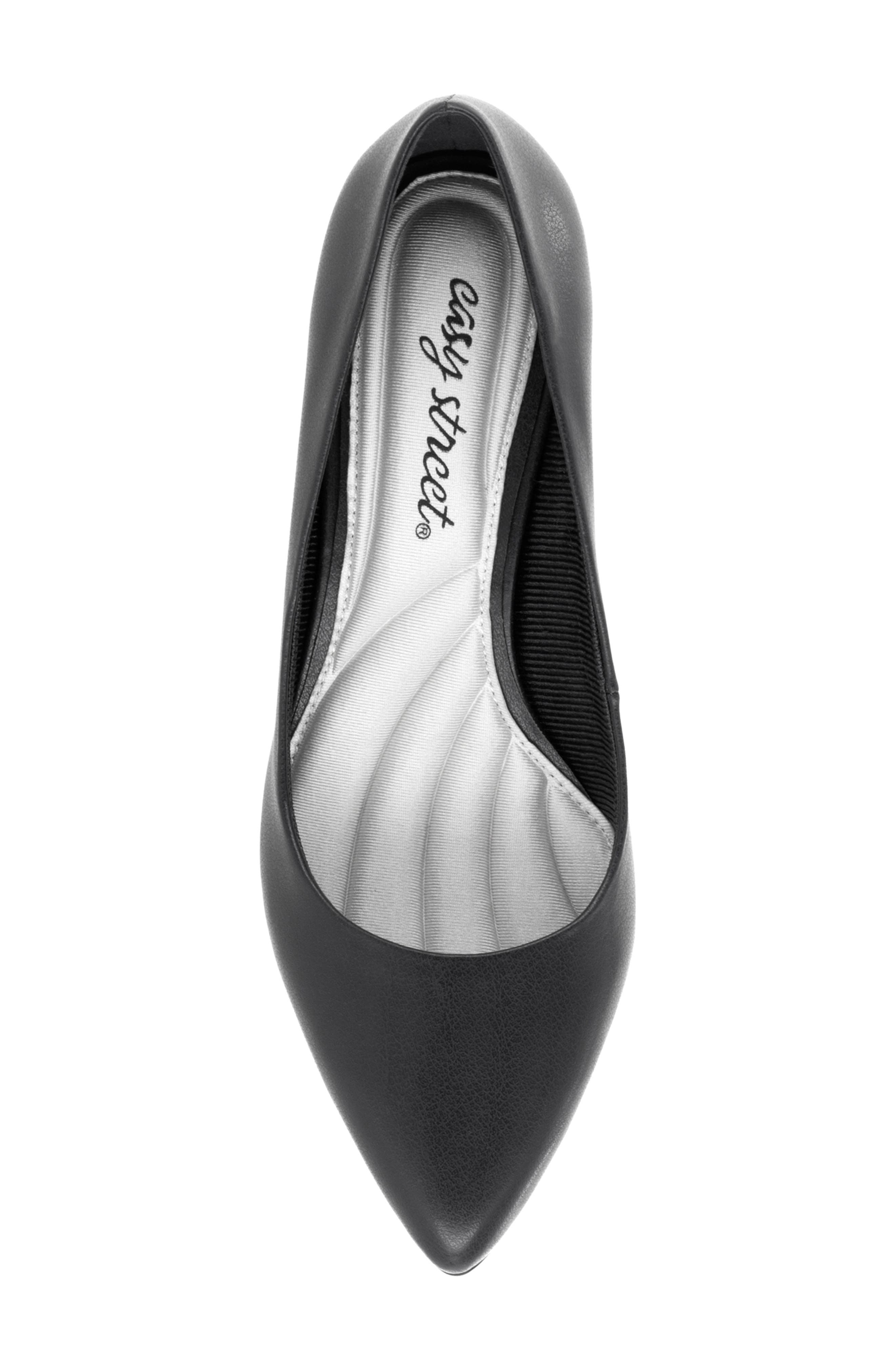 EASY STREET Pointe Pointed Toe Patent Pump - Multiple Widths Available, Alternate, color, Black