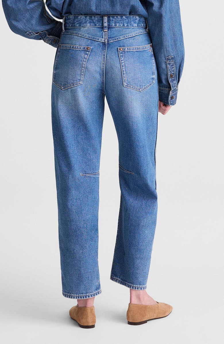Madewell The Darted Barrel Leg Jeans, Alternate, color, Retro Bright Wash