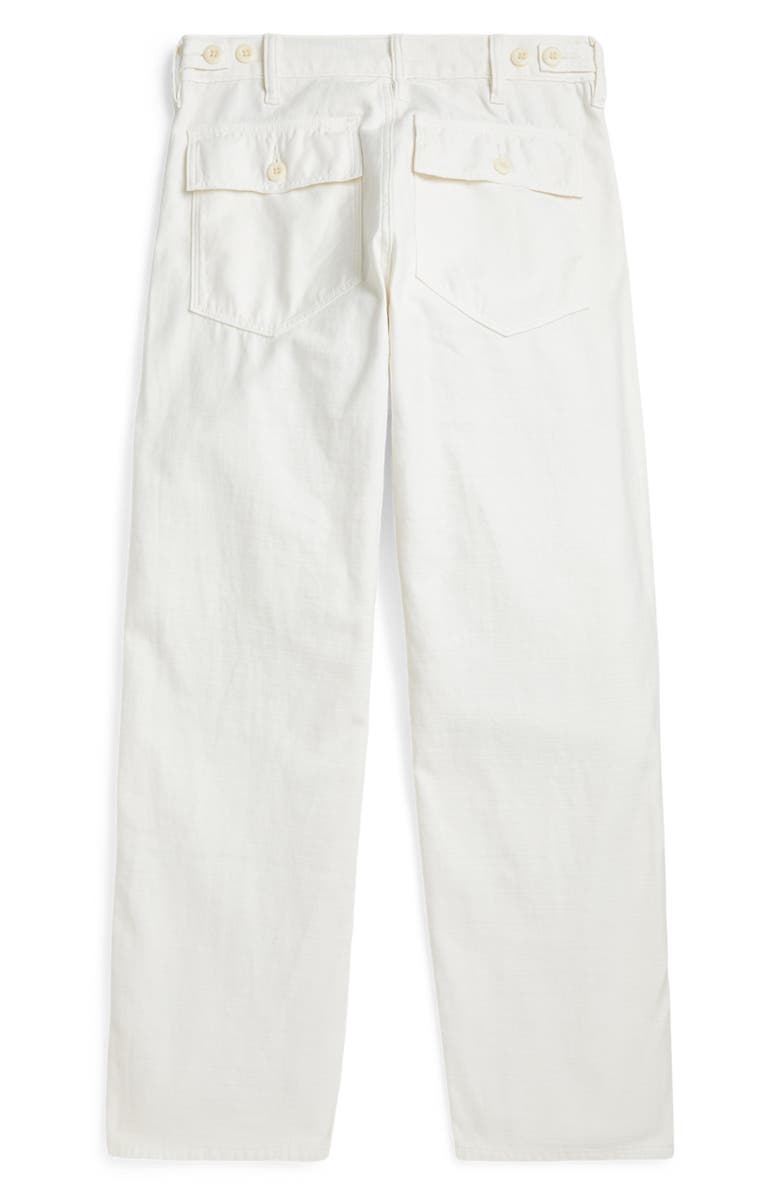 Polo Ralph Lauren Straight Leg Cotton Sateen Pants, Alternate, color, Ecru