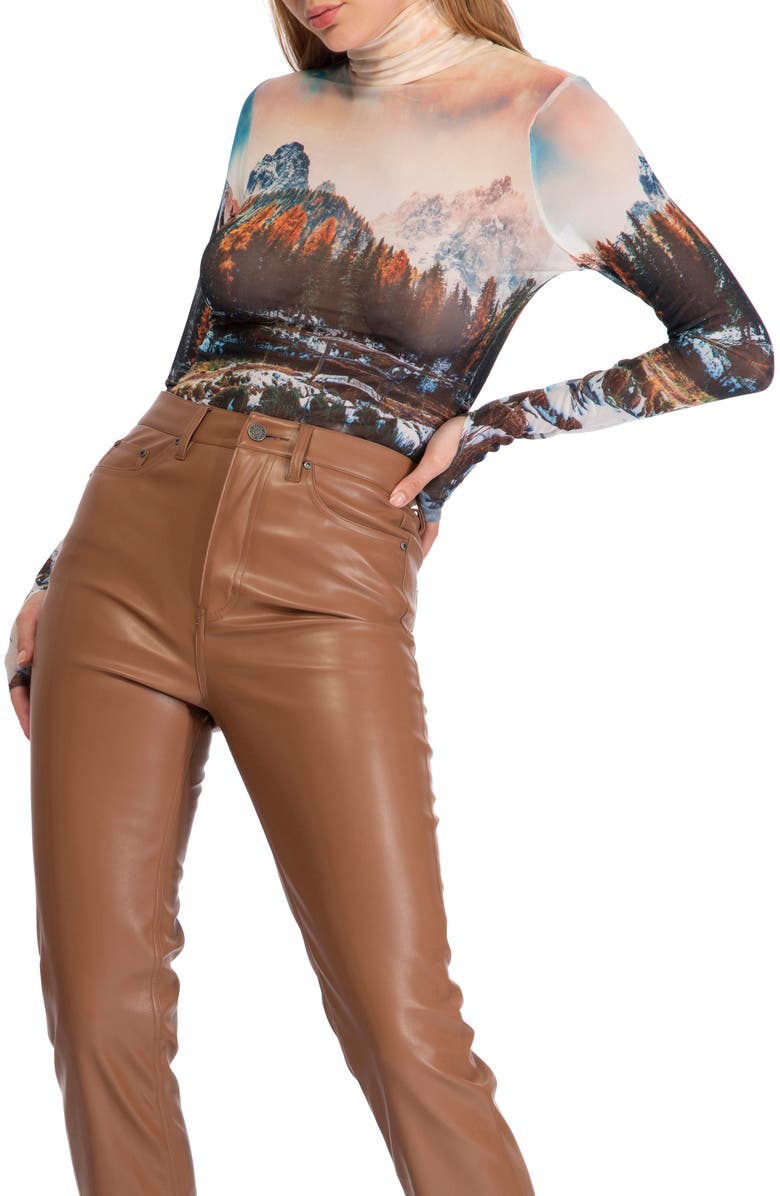 AFRM Zadie Semisheer Turtleneck, Alternate, color,