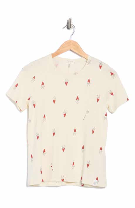 rag & bone Flame Heart Graphic T-Shirt