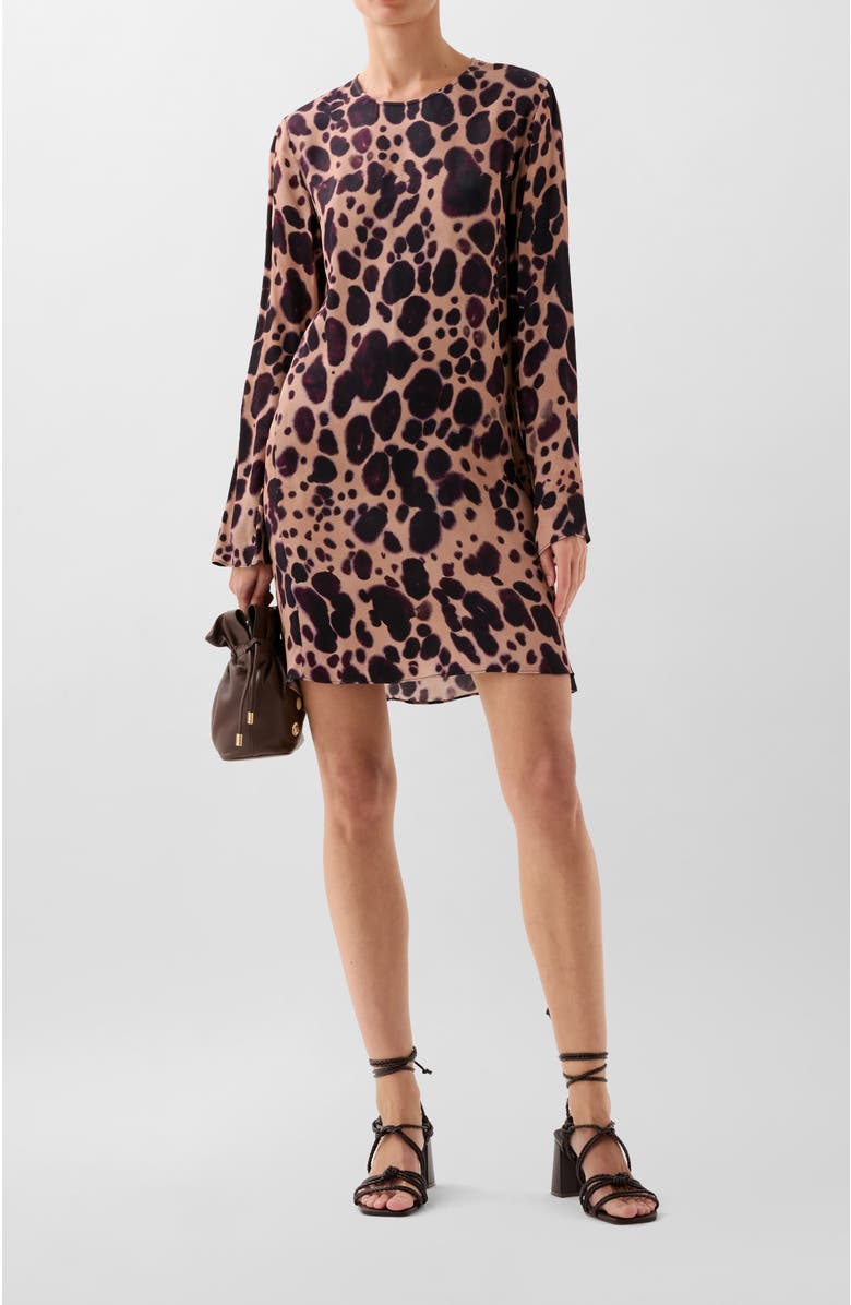 Scalpers Paleleo Print Short Dress, Main, color, Animalprint