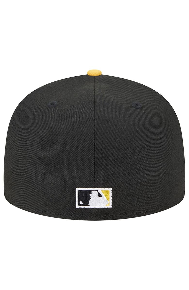 New Era Men's New Era Black/Gold Tampa Bay Rays 59FIFTY Fitted Hat, Alternate, color,