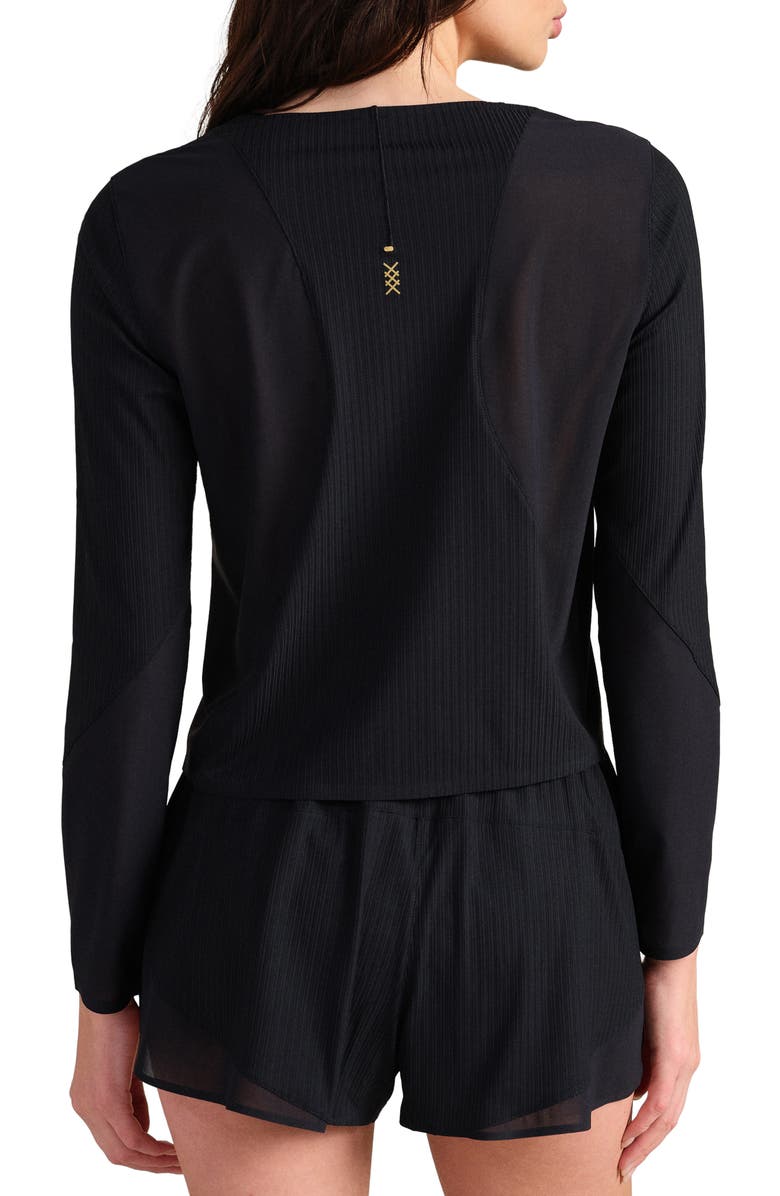 Rhone Lightspeed Performance Long Sleeve T-Shirt, Alternate, color, Pure Black