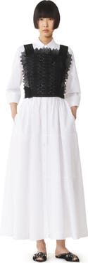 Lanvin Black Guipure Bib