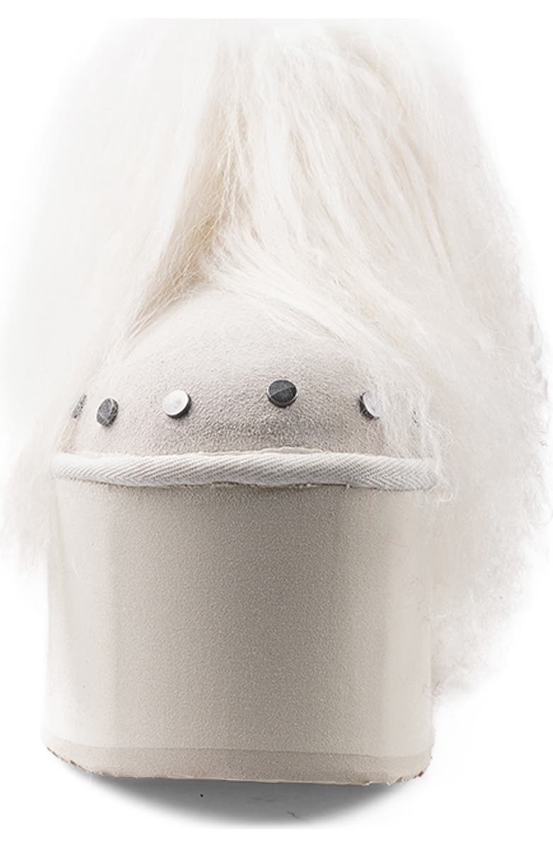 ZIGI Alleja Genuine Shearling Platform Bootie, Alternate, color, Ivory