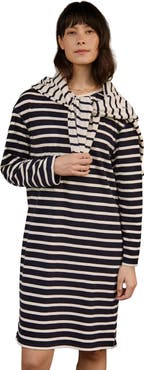 Celtic & Co. Striped Knee Length Jersey Dress
