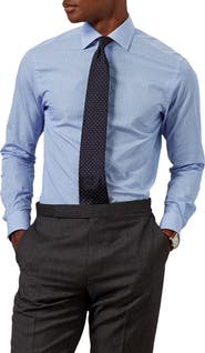 Ralph Lauren Purple Label Aston Mini Gingham Cotton Poplin Button-Up Shirt