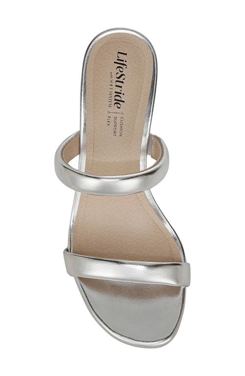 Shop Lifestride Nalani Slide Sandal In Silver