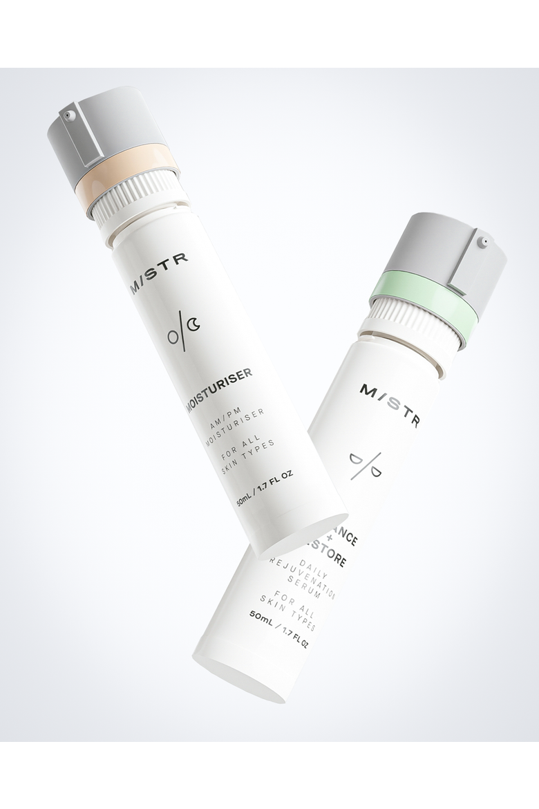 PM Set with Night Serum and AM PM Moisturizer with Reusable Vessel, Alternate, color, None (none)