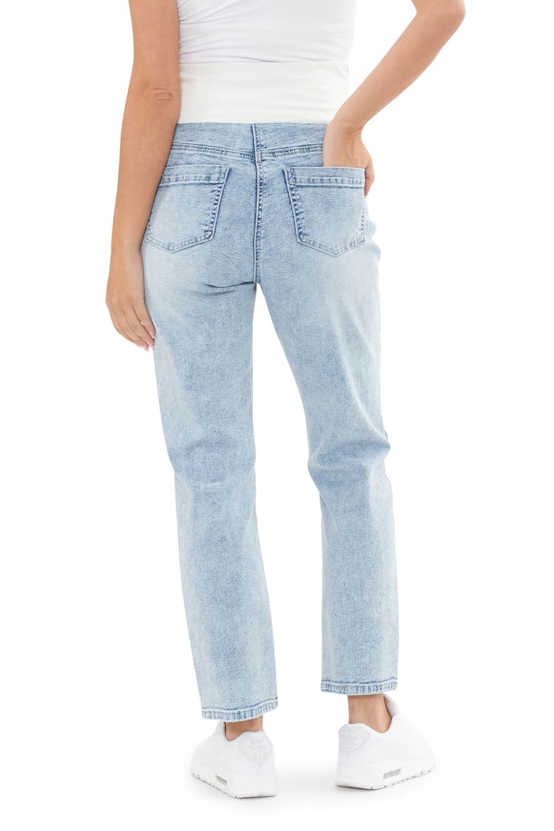 Nova Over Bump Cropped Maternity Jean, Alternate, color, BLUE HAZE