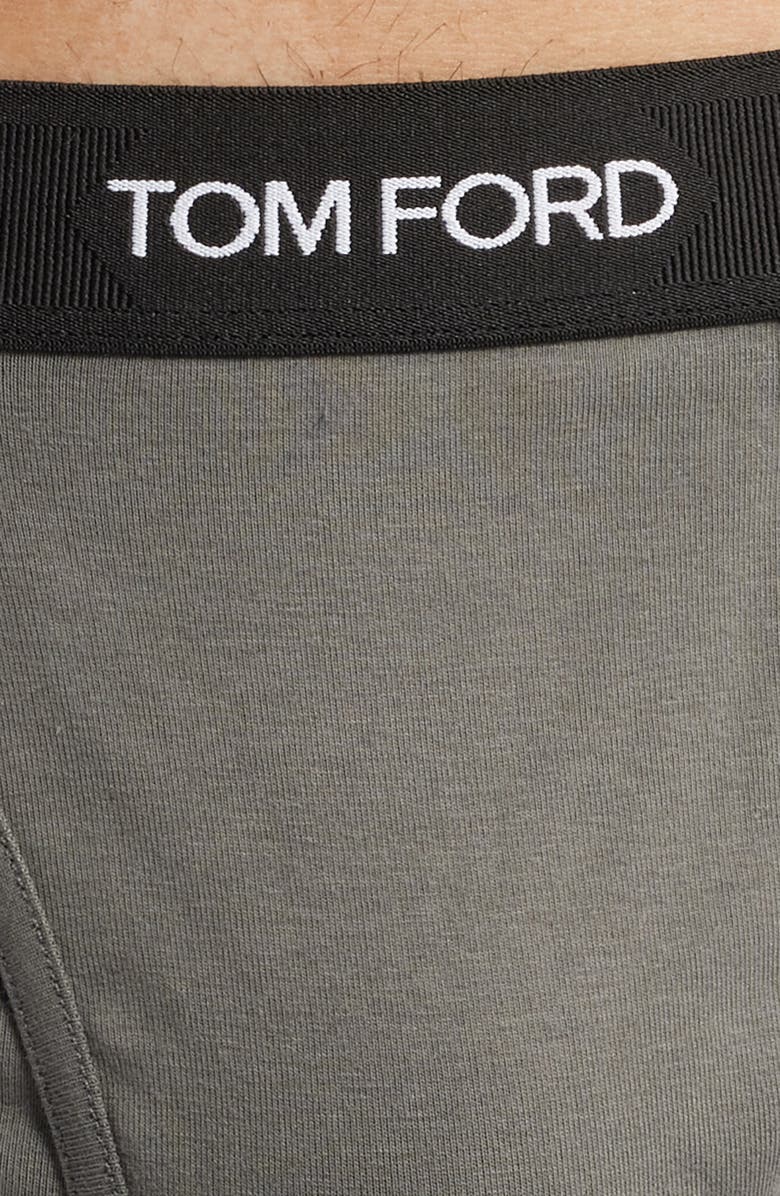 TOM FORD Cotton Stretch Jersey Boxer Briefs, Alternate, color, Slate