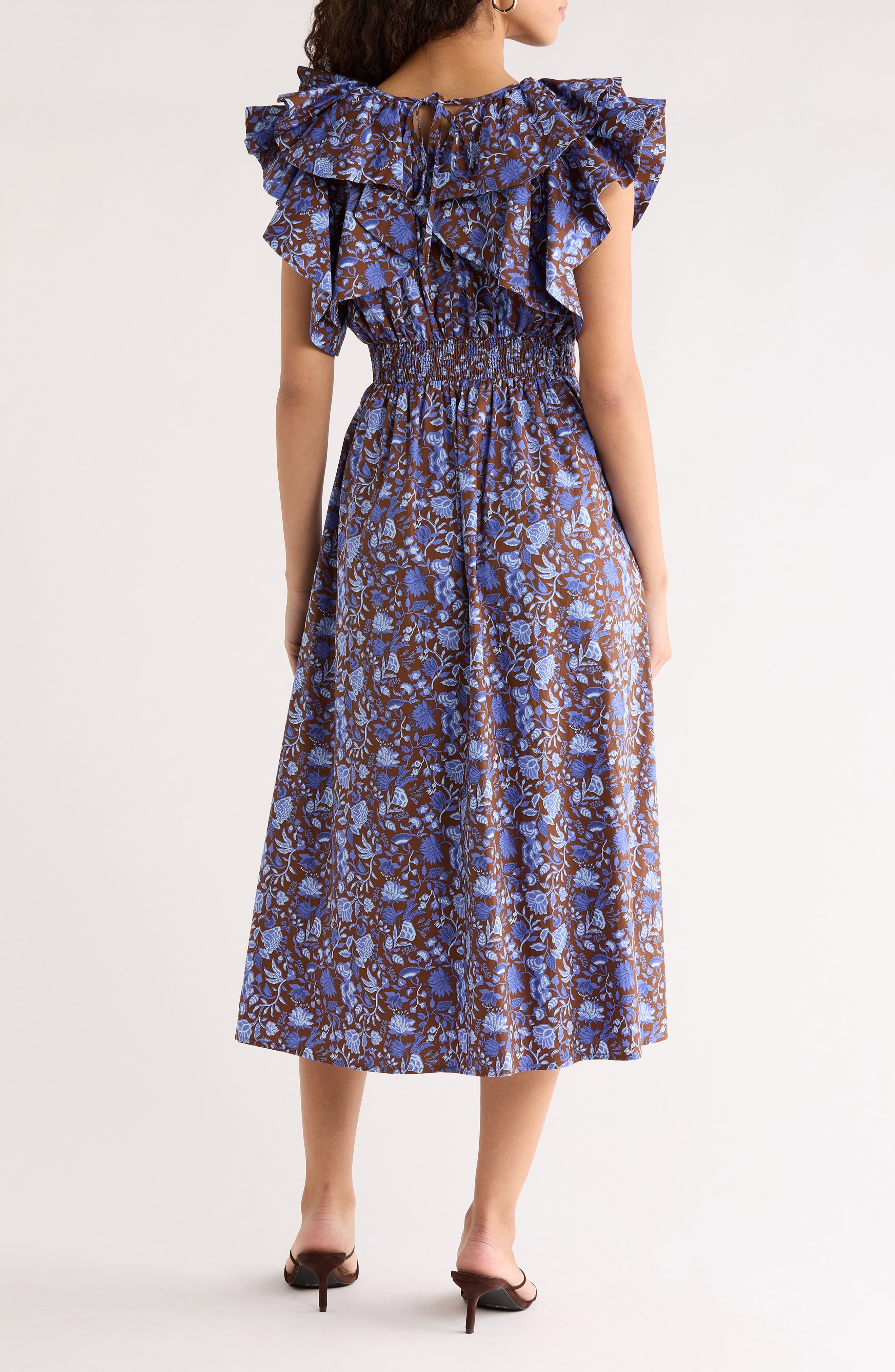 Bruceton Floral Print Long Sleeve Minidress - image 2