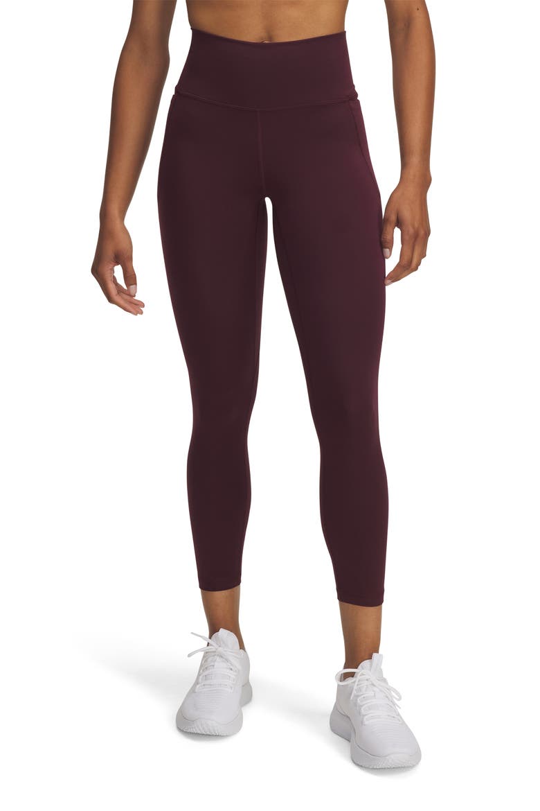 Meridian Ankle Leggings, Main, color, DARK MAROON / / DARK MAROON