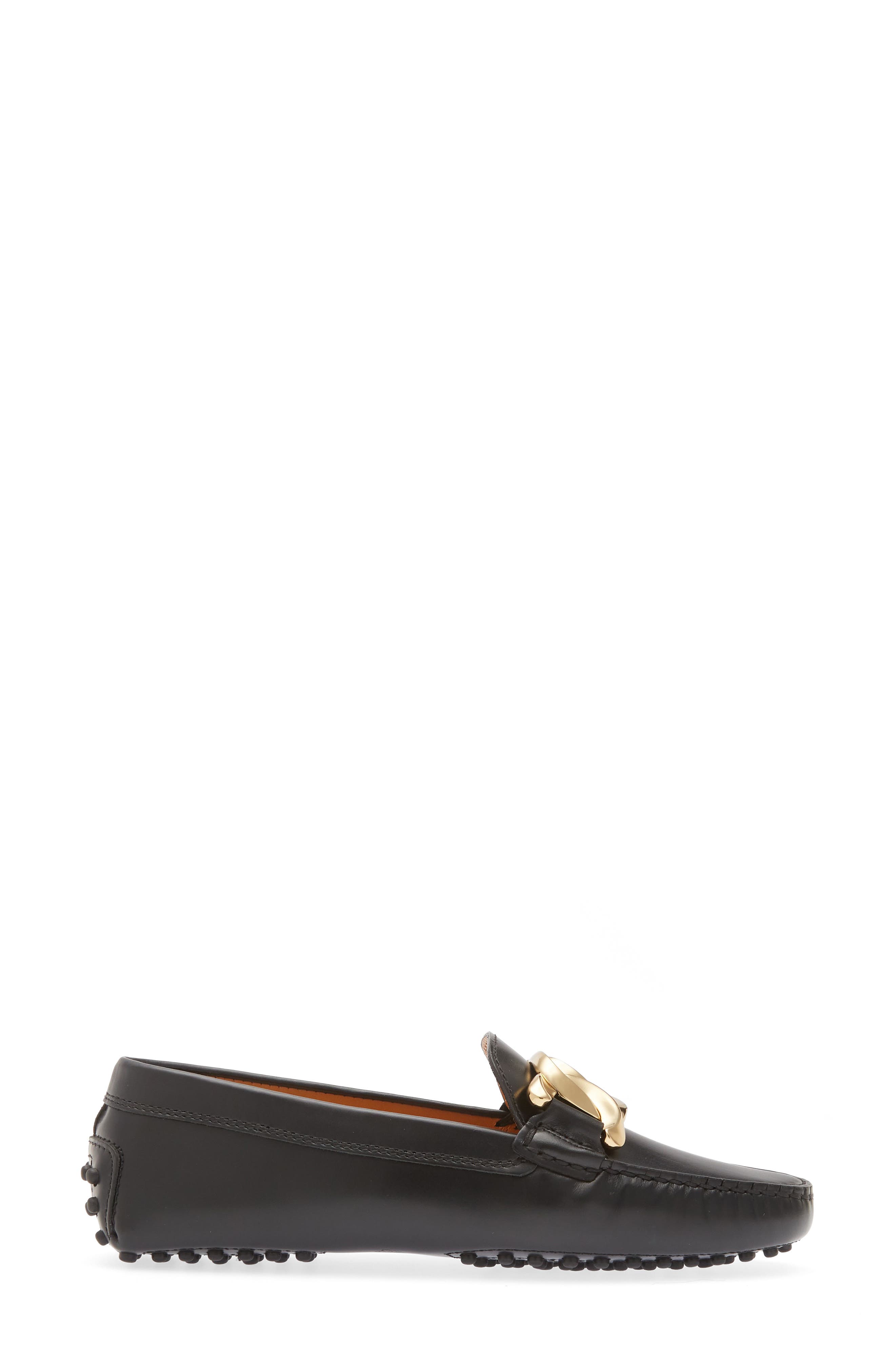 Tod's Kate Chain Driving Loafer, Alternate, color, 