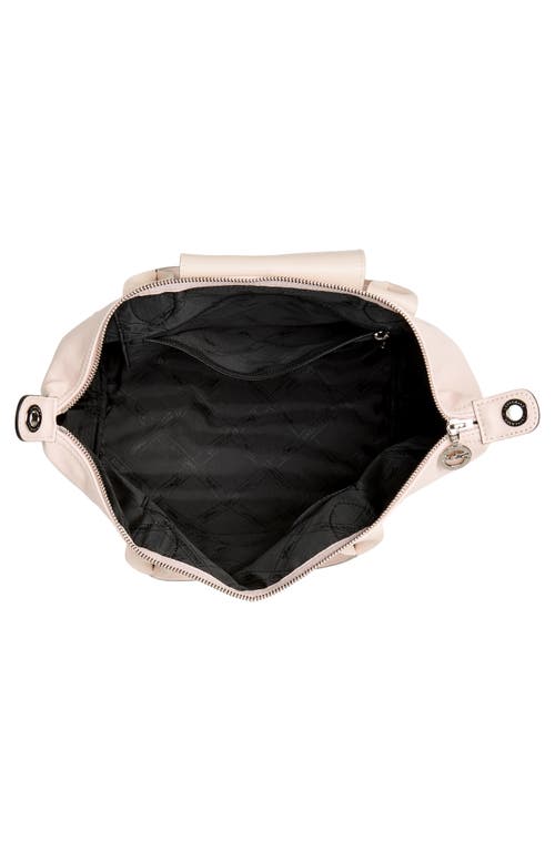 Longchamp Small Le Pliage Logo Leather Tote In Pink