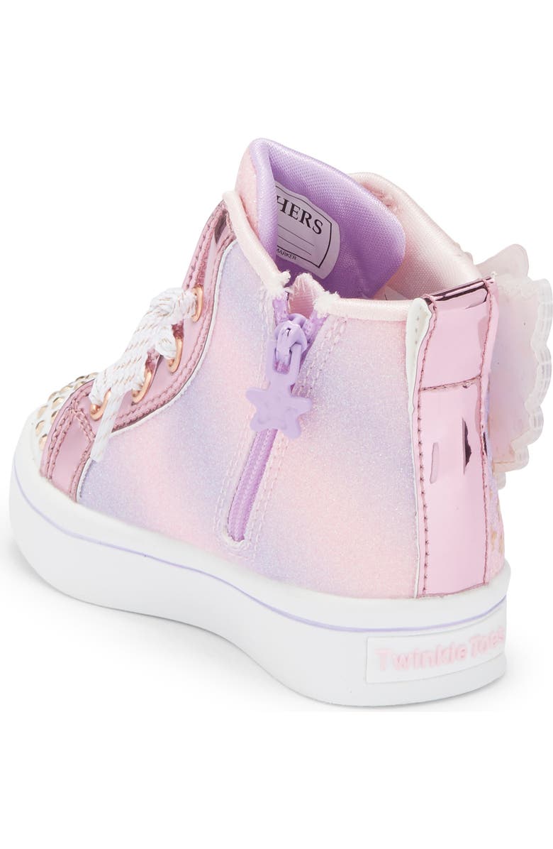 SKECHERS Kids' Twi-Lites 2.0 Light Up High Top Sneaker, Alternate, color, Light Pink