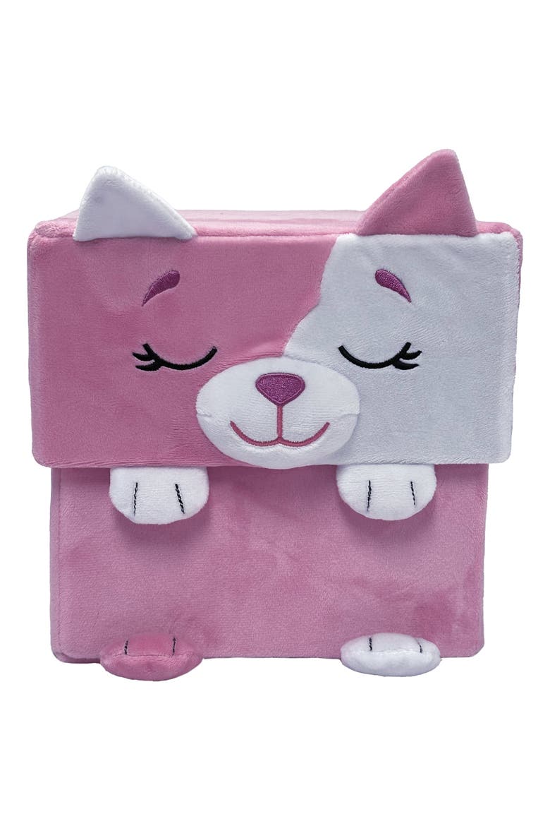 Adorable Storables Cat Pink & White 8 Inches Ages 1+, Alternate, color, Multicolored