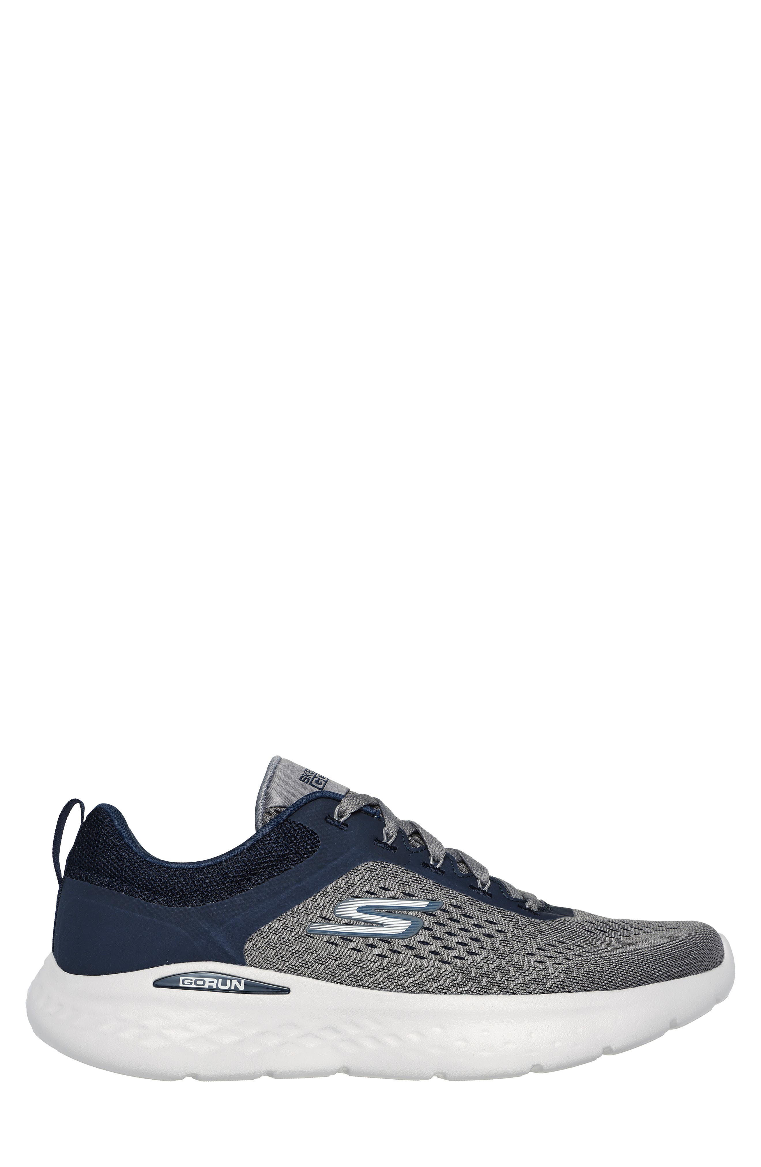 SKECHERS Go Run Lite Sneaker, Alternate, color, Gray/ Navy